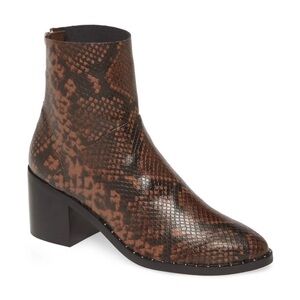 Treasure & Bond Farrah Snake Skin Faux Leather Studded Boot